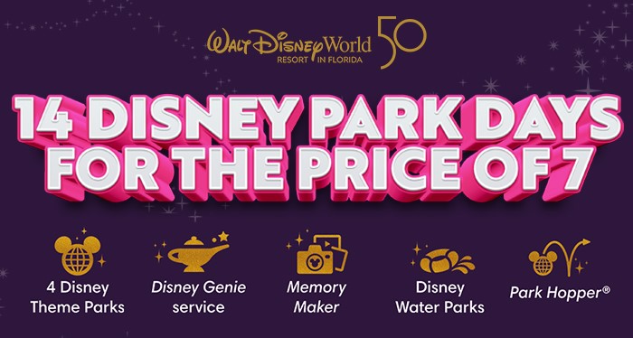14 Disney Days for the Price of 7 – Offer Ends 31st Aug 2022