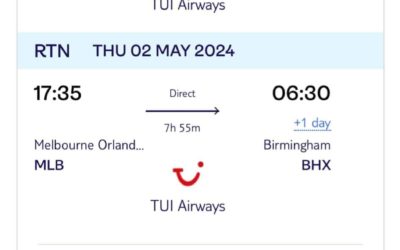 APRIL 2024 Direct Return Flight – Only £206.00 per person
